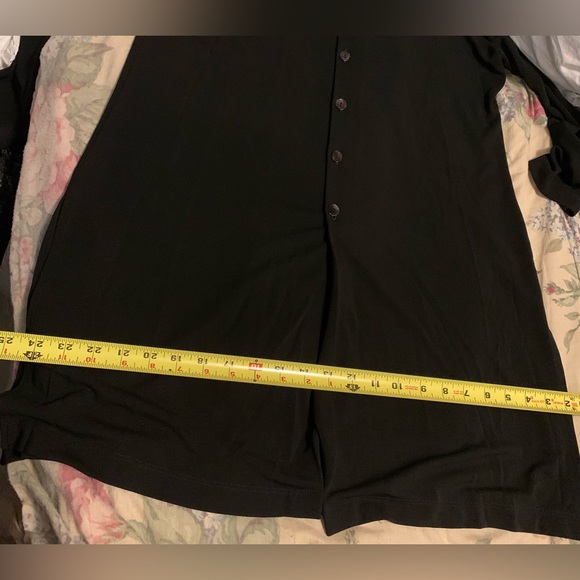 ✨⚡️💥 Chico ‘s dress button closure down front black long sleeves - Picture 7 of 9